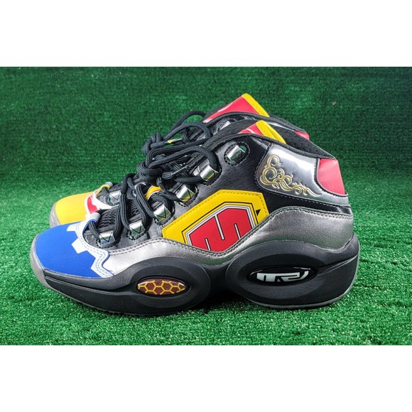 Reebok Power Rangers Question Mid Megazord GY0590 Basketball Sneakers sz 7 - Picture 4 of 10